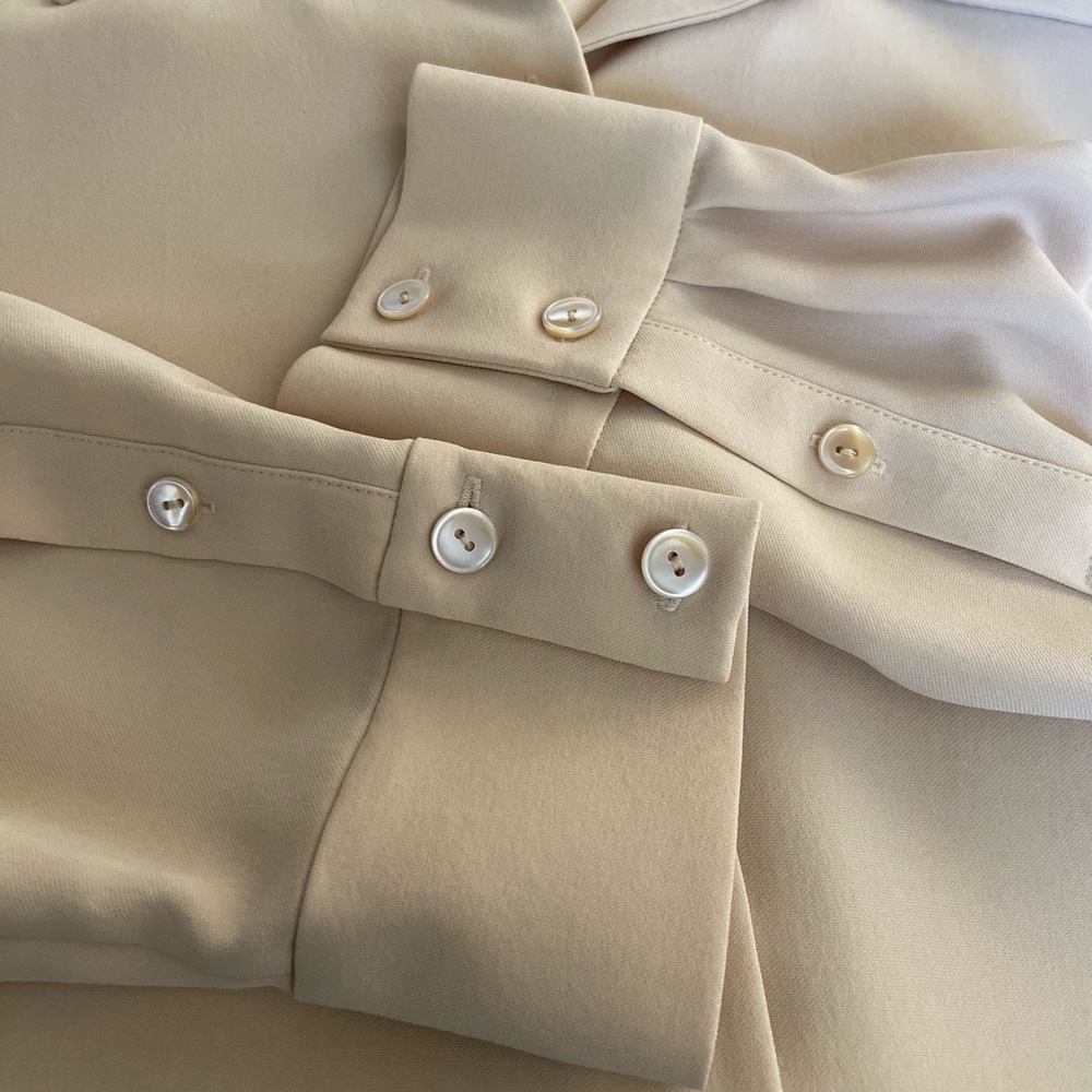 Talora Silk Button Down Blouse - image 4